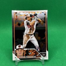 Gunnar Henderson 2023 Topps Chrome Rookie #2!  Baltimore Orioles Free Shipping