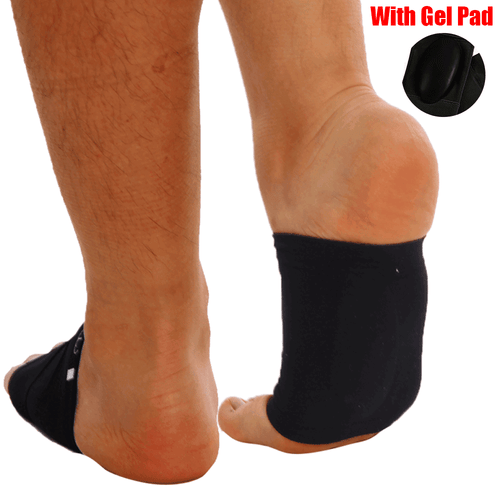 Compression Arch Support Plantar Fasciitis Gel Pad Brace Sleeve Ankle Foot Wrap - Picture 15 of 19