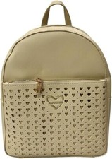 NAJ-OLEARI Zaino Donna in Ecopelle con Cuori Traforati, 31x25x11 cm, Tasca Front