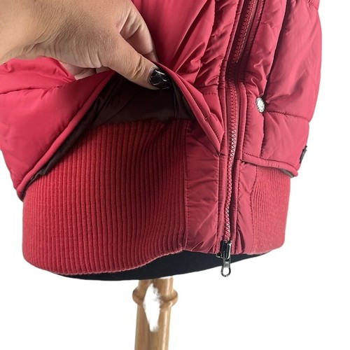 Diesel puffer vest pink red gorp core hiking mountains fall outdoors sz M - Picture 7 of 15