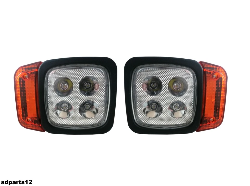 Coppia Fari Anteriori Freccia Dx Sx 4 Led 12W 1000Lm Per Trattori Ruspe 12/24V