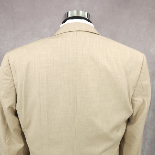 Perry Ellis Blazer Mens 40R Brown Sports Coat Poly Blend Jacket 2 Buttons Vented - Picture 8 of 20