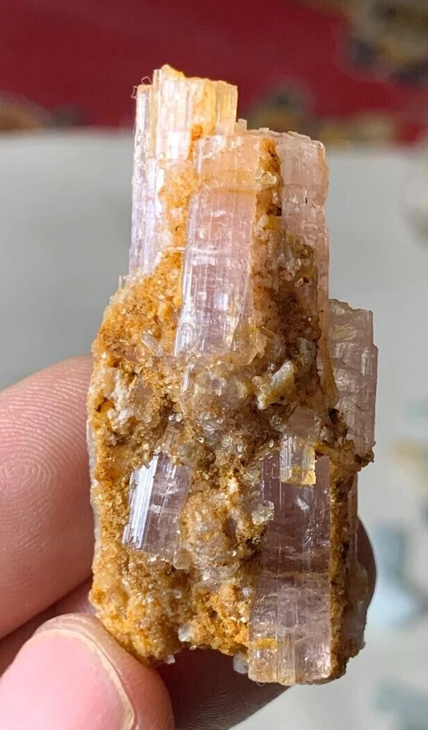 Pink Tourmaline Crystal Cluster — 60 ct, Afghanistan