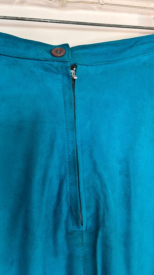 复古裙子女式小号麂皮绒铅笔裙复古 80 年代 90 年代 Rockabilly Pin Up — 第 3/4 张图片