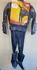 DC Batman Costume Light-Up Bat Emblem, Cape  Mask - Youth Medium 7/8 - NEW