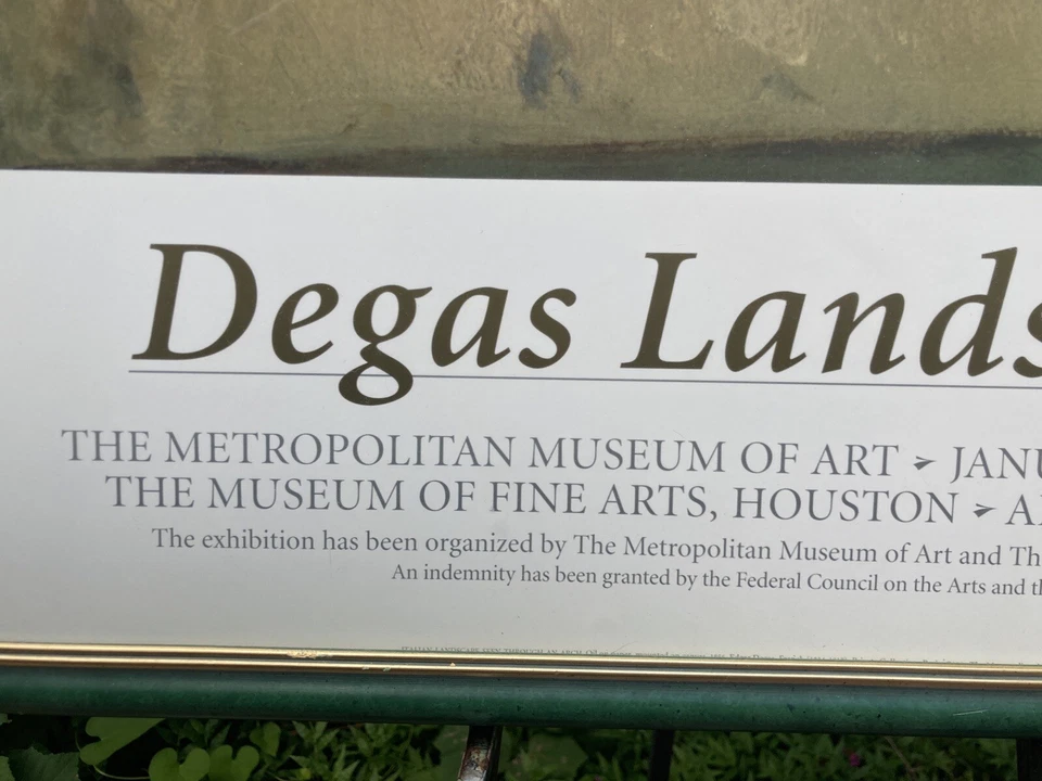 Póster de exposición Edgar Degas 1994 grande vintage paisajes Degas muy raro Foto 2 de 4