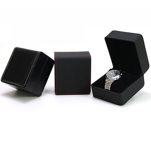 Single Watch Gift Box with Pillow PU Leather Wristwatch Display Case Organizer - Picture 9 of 16