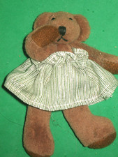 Tiny Plush Jointed Teddy Bear - Brown- 3 1/2"