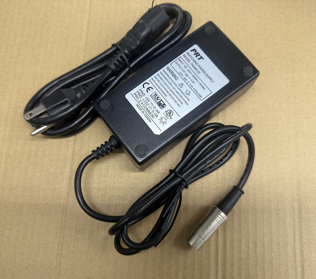 5-PIN Replacement Dual Power Supply 5V-6A 12V-3A for SINPRO SPU45E
