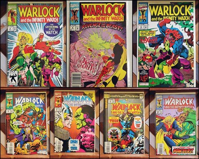 Lot of 7: WARLOCK & The Infinity Watch VF/NM (Marvel 1992) 1st team app & More