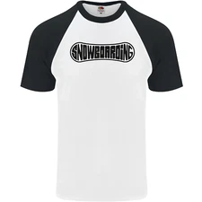 Snowboarding Snow Board Snowboarder Mens S/S Baseball T-Shirt