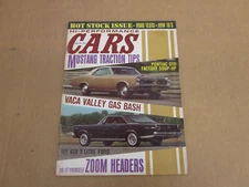 HI-PERFORMANCE CARS magazine February 1966 drag race muscle Mustang GTO Galaxie
