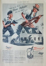 1942 National Lead Company Vintage Ad Dutch Boy White lead paint