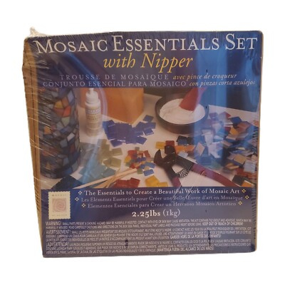 Mosaic Essentials Set With Nipper New Glass Crafts Colorful Creative Art Fun 