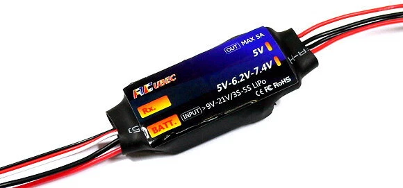 AEO RC Model Input 9V-21V Output 5V 6.2V 7.4V Max 5A Current Display UBEC AC898 - Image 2 of 2