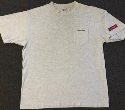 Vtg 90s Basic Cigarettes Faded Distress Shirt L Smoking Grunge Biker Skate Punk
