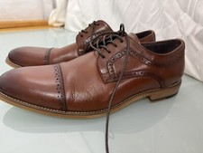 Stacey Adams men  s dress shoes size 11 reddish brown
