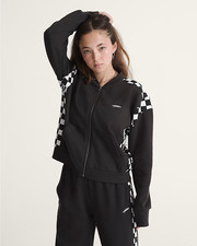 Vans Rookie Track Zip Sweatshirt Women Size S VN000XACBLK