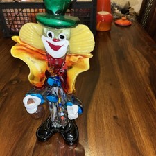 MURANO Large 30cm Clown with  bottle RARE