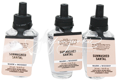 Bath Body Works Wallflower Plug In Bulb 3pc Sunwashed Santal