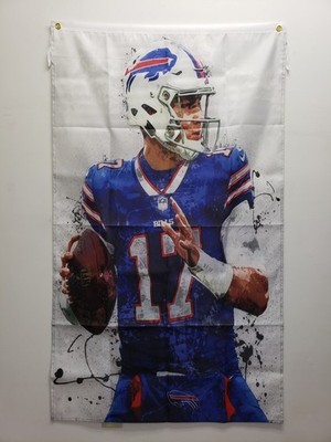Josh Allen Buffalo Bills Banner Buffalo Bills Flag 5ftx3ft NFL 
