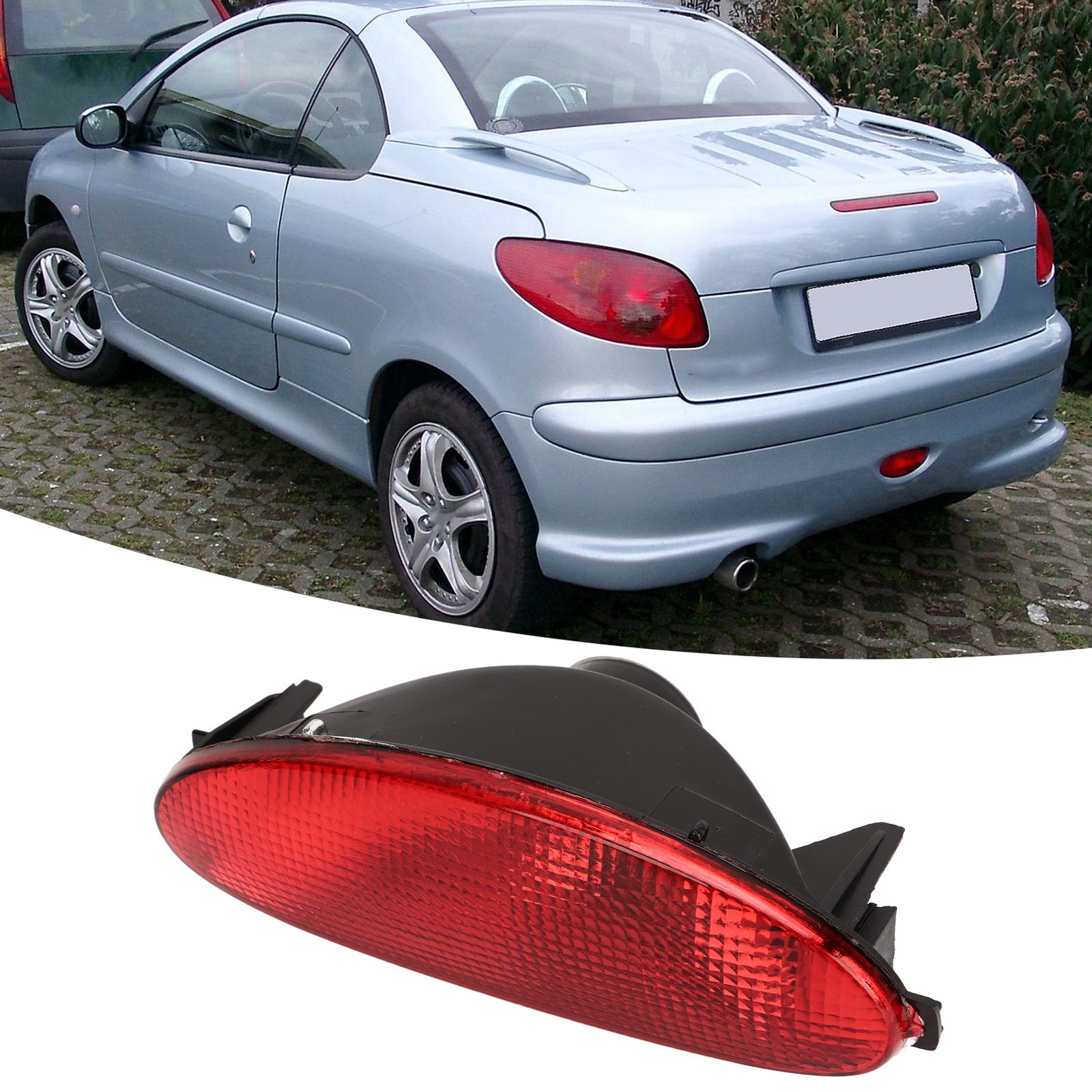 Peugeot 206 206CC Hatchback Rear Bumper Reflector Fog Light
