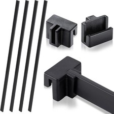 8 PVC Hanging File Rail Clips 4 File Cabinet Rails for File Storage