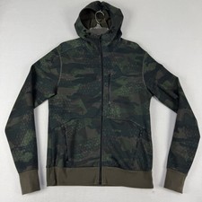 Oakley Fz Scuba Fleece Jacket Mens Medium Camo Green Zip Hoodie Regular Fit