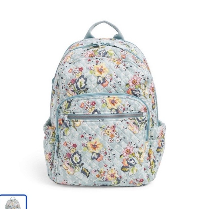 Vera Bradley Floral Quilted Medium Backpack Multicolor in 