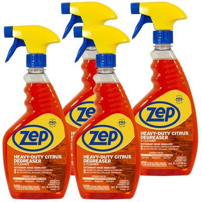 Zep Heavy-Duty Citrus Cleaner Spray Bottle 24 Fl oz (Pack of 4)