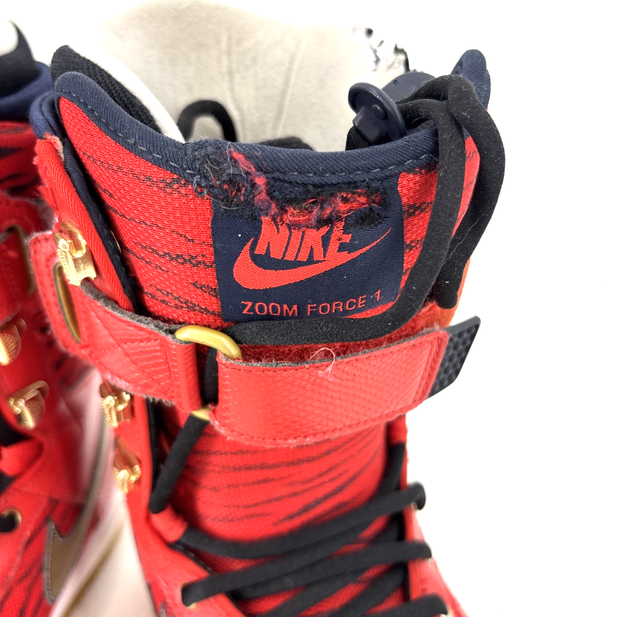 RARE Nike Zoom Force 1 Snowboard Boots 6 Red Tiger Rabbit ZF1