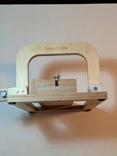 Soap Cutter 0-2 in Adjustable Wood Soap Slicer w/ FREE Wood & Silicone Soap Mold