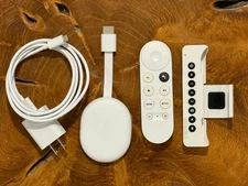 Google Chromecast with Google TV 4K UHD Media Streamer with Sideclick - Snow