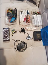 Lot of 3 Tattoo Machine Set With Power Supply  Accessories