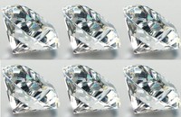 6Er Set Deko Diamanten Klar D. 6Cm Glas Geschliffen Formano