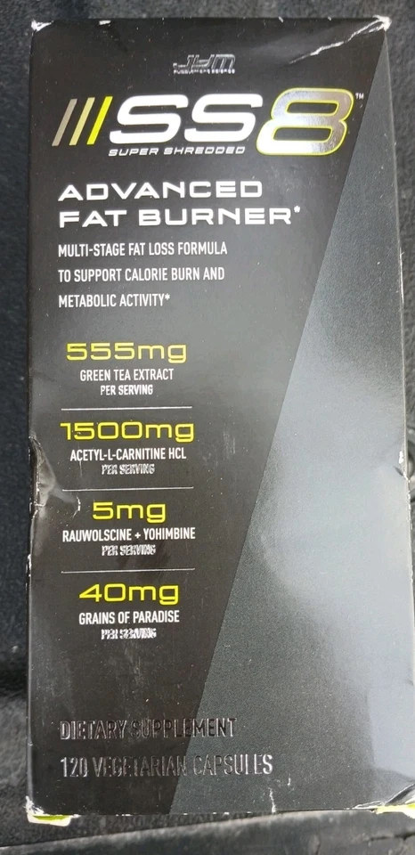 JYM SS8 Super Shredded 8 Advanced Fat Burner - 120 Cápsulas Exp 07/2027 Foto 2 de 3
