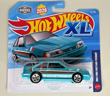 2026 Hot Wheels Xl 1992 Ford Mustang Fox Body Teal Color First Release 143