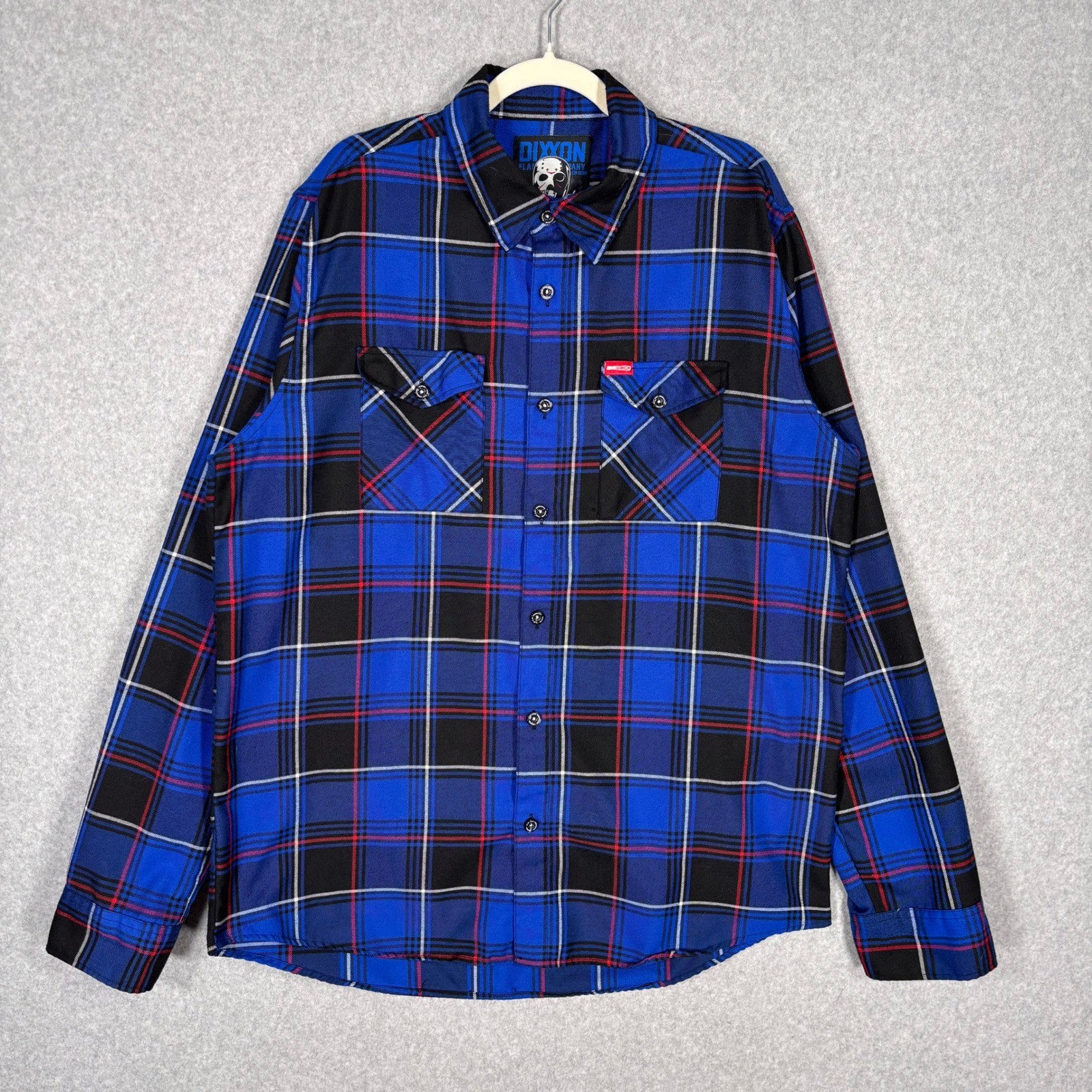 Dixxon Flannel Shirt Mens XLT Tall Camp Crystal Lake Plaid Jason Friday the 13th
