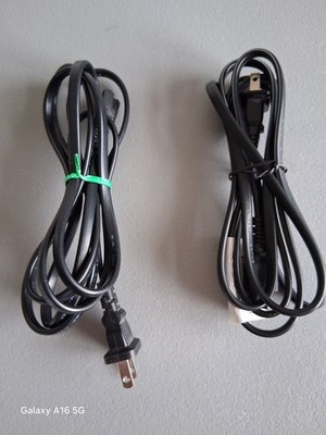 2 power cords for various computing devices and more.  2 pin plug 2 prong plug