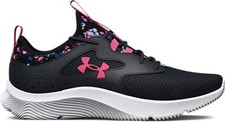 Under Armour Girls' Grade School Infinity 2.0 Printed Running Shoes Black/Black/