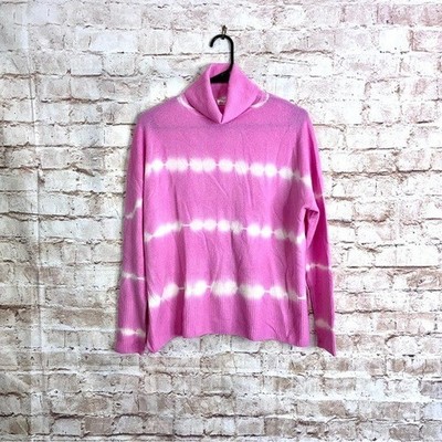Cinq à Sept Kenny Tie-dye Wool Cashmere Turtleneck Sweater Size XS