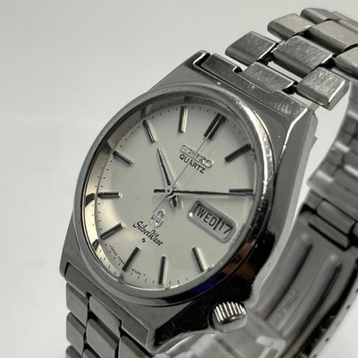 SEIKO SilverWave Men Quartz Analog Wristwatch White Dial