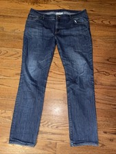 Jeans Raleigh Denim Artigianale Uomo 40x32 99% Cotone 1% Poli USA EUC Firmato