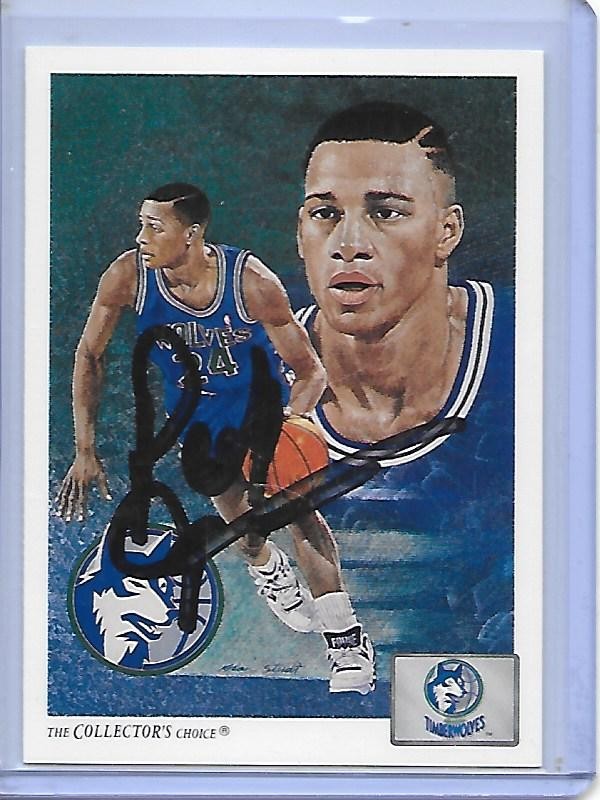 POOH RICHARDSON Basketball Card IP auto NBA MN Timberwolves 91-92 Upper Deck CL