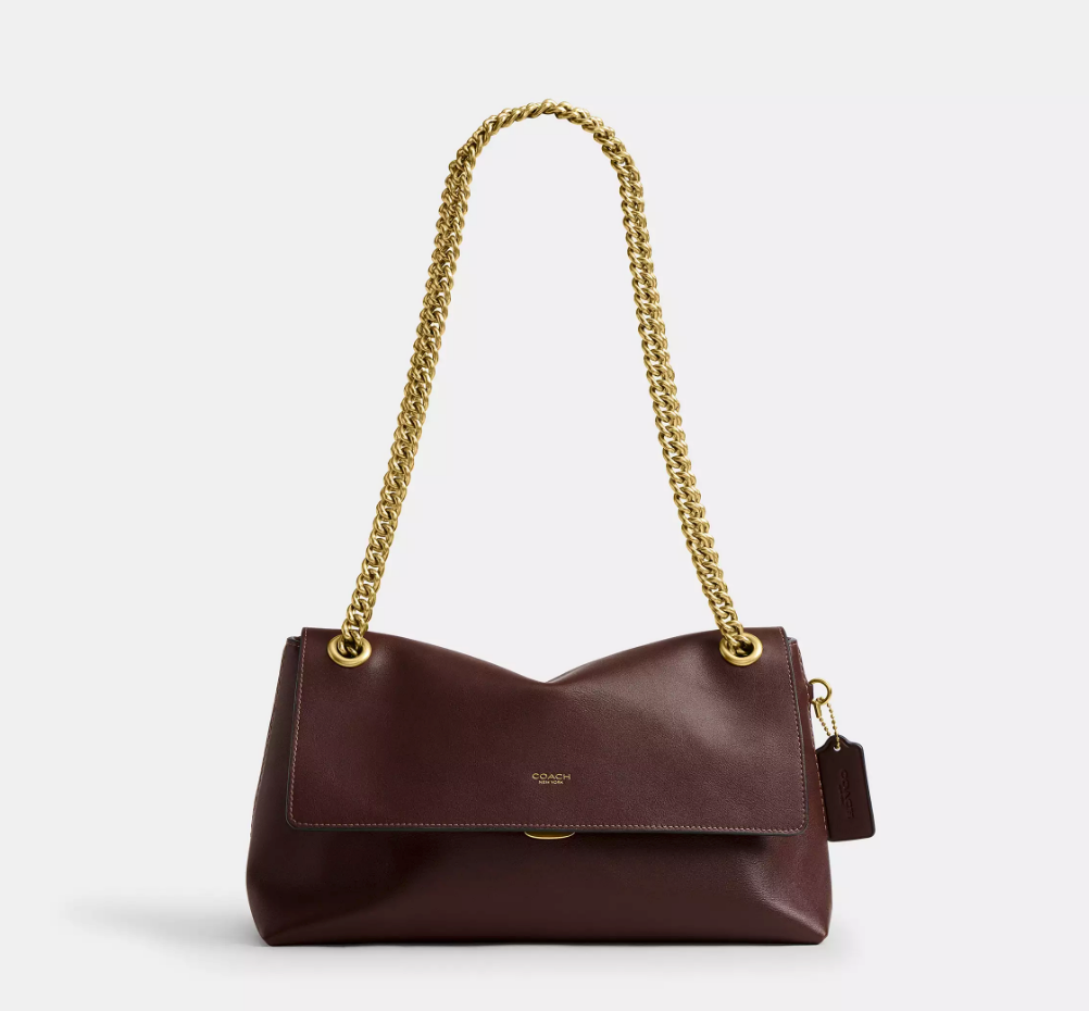 COACH Chelsea Shoulder Bag Size 30 Chain CDS61 B4MPL Brass Maple