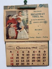 1962 Cities Service Gas And Oil Calender Akron Ohio