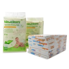 Baby Disposable Underpads Breathable Incontinence Diaper Changing Pads, 20 Co...