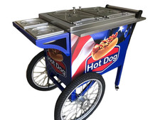 HOT DOG CART ELECTRIC HOT DOGS PUSH CART MOBILE HOT DOGS VENDOR CATERING HOT DOG
