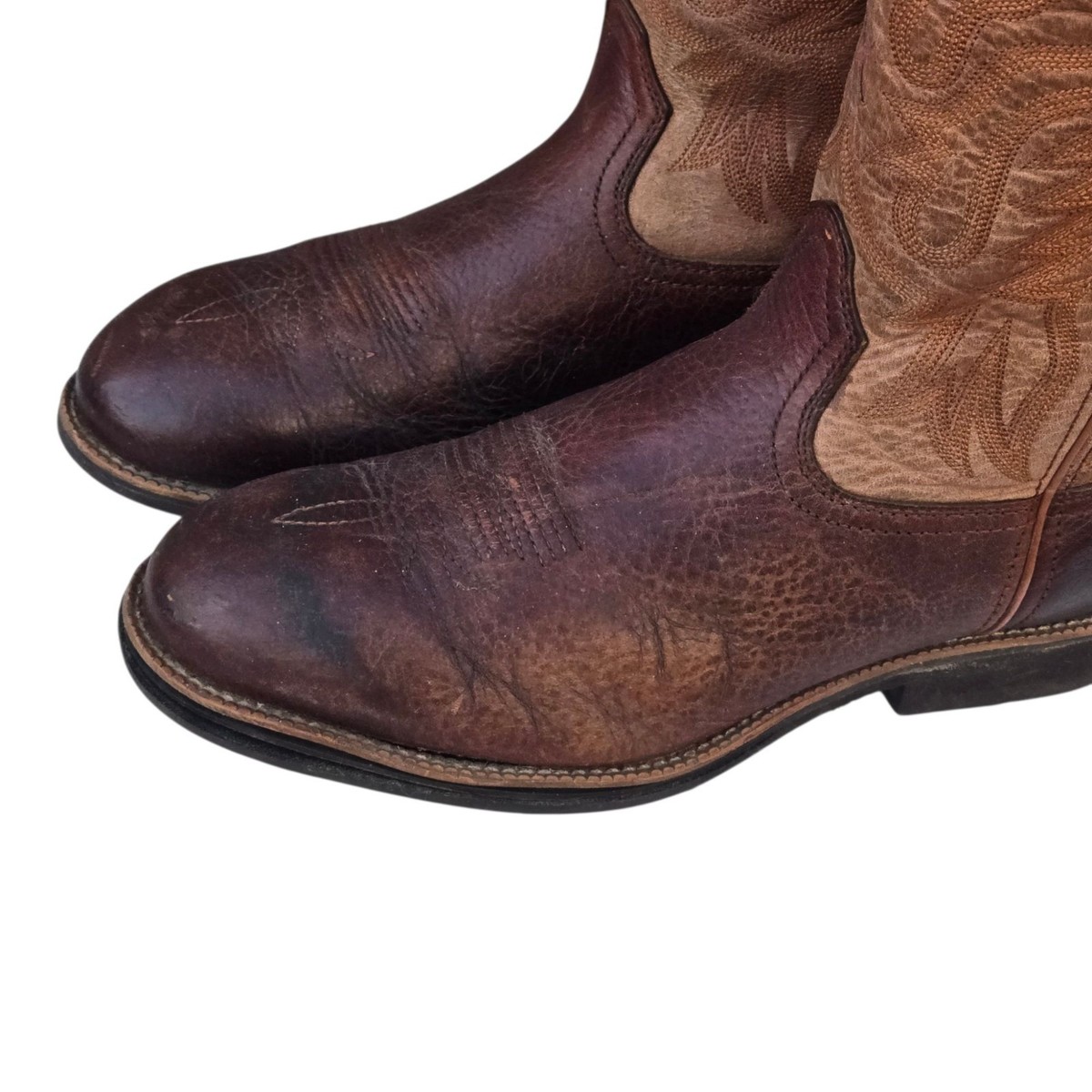 Twisted X men’s Brown Leather Western cowboy leather round toe Boots size 8 B Twisted X Men main image 2