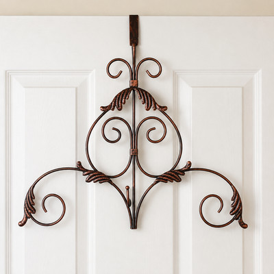 Metal Scroll Wreath Hanger Acanthus Leaf Door Wreath Hanger Item